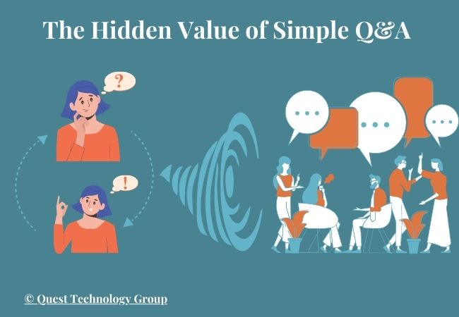 Answering 1 client's question reaches 10 more people with the same question.